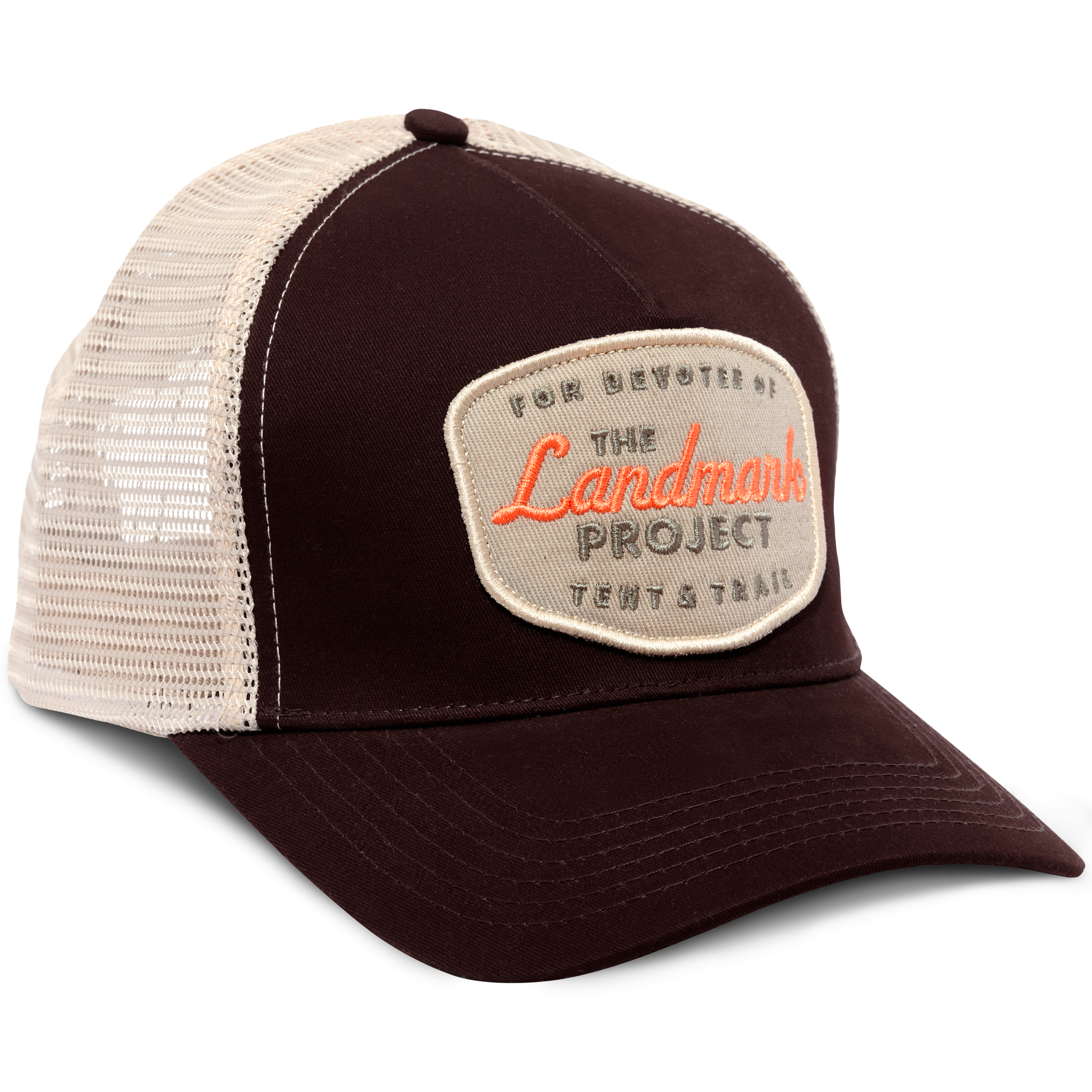 Upcycled Travel Destinations Trucker Hat By Michikokoko Joy Trucker Hat – LocalBeach main image 2