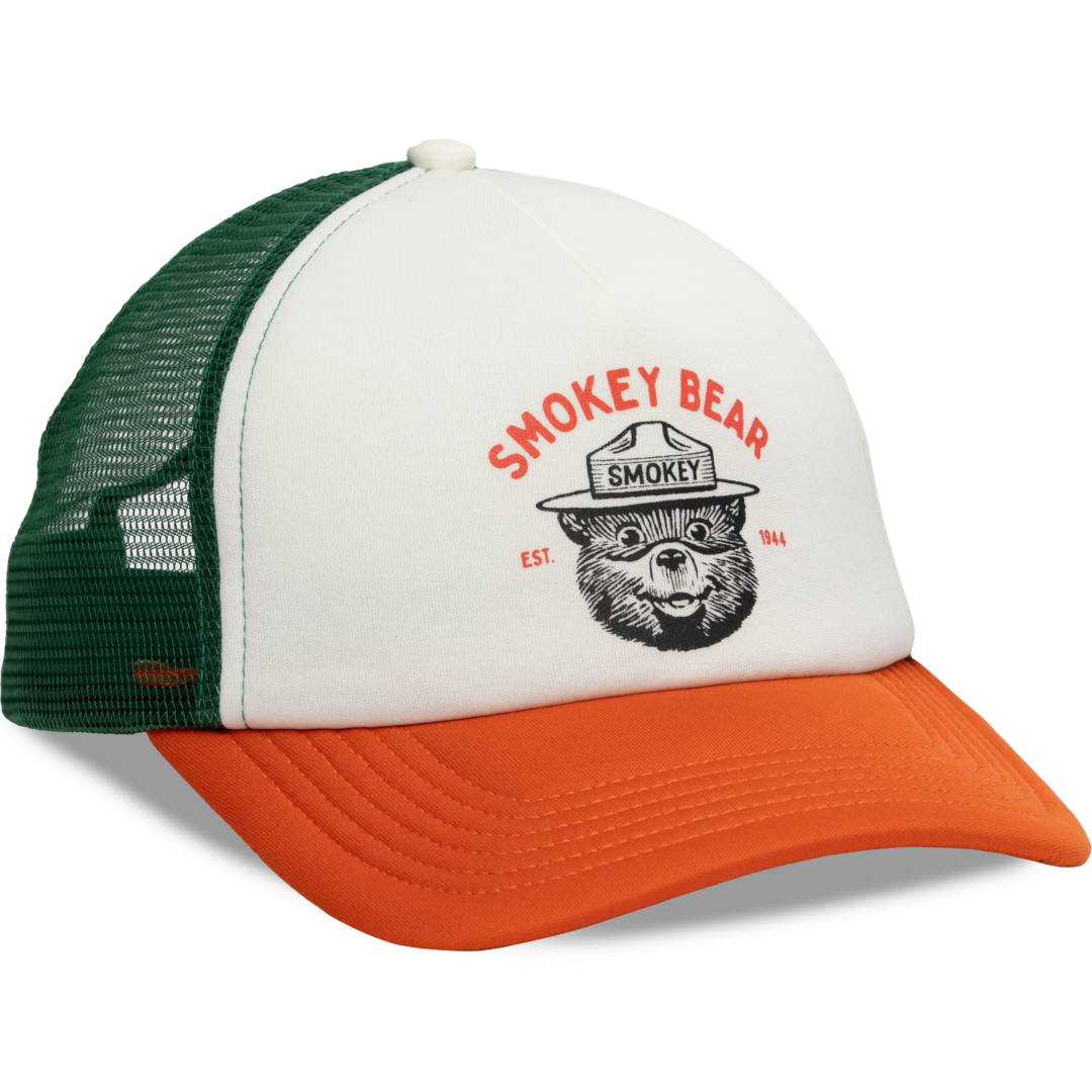 Smokey Junior Varsity Youth Trucker Hat - Cream – The Landmark Project Smokey Junior Varsity Youth Trucker Hat - Cream – The Landmark Project