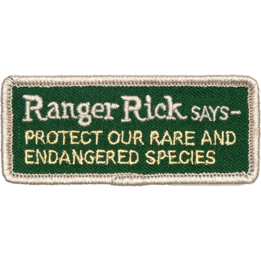 Ranger Rick Says Embroidered Patch Patch  