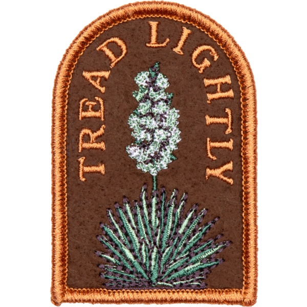 Tread Lightly Embroidered Patch Patch  
