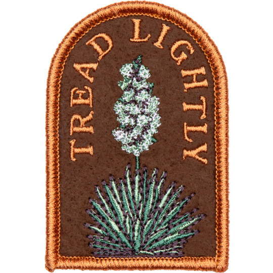 Tread Lightly Embroidered Patch Patch  