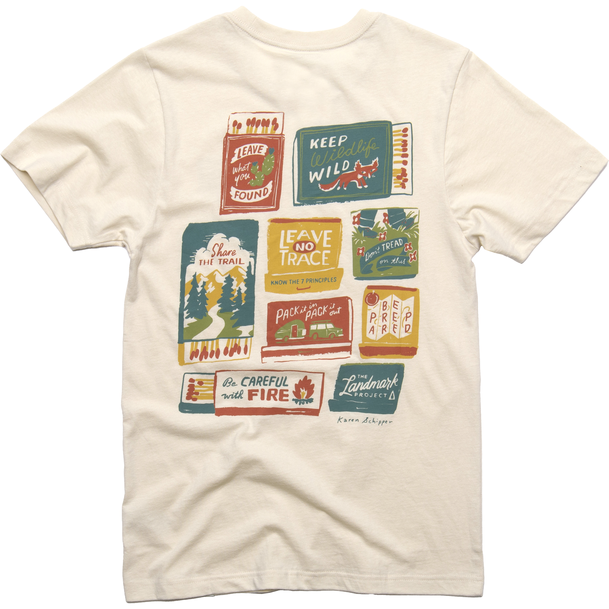 Leave No Trace Matchbooks Unisex Short Sleeve Tee – The Landmark