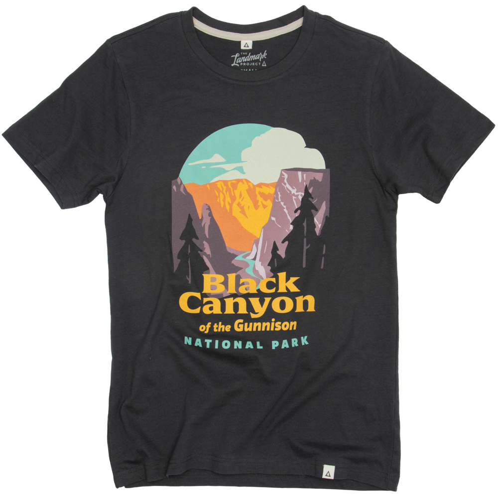 Black Canyon of the Gunnison National Park Unisex Short Sleeve Tee Short Sleeve Deep Navy XS