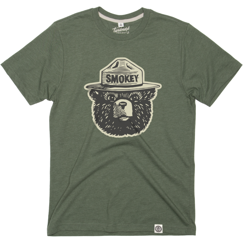 Smokey Bear Logo Tee Short Sleeve Conifer XS