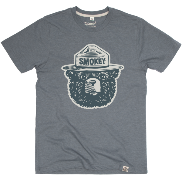 Smokey Bear Logo Tee Short Sleeve Manatee XS