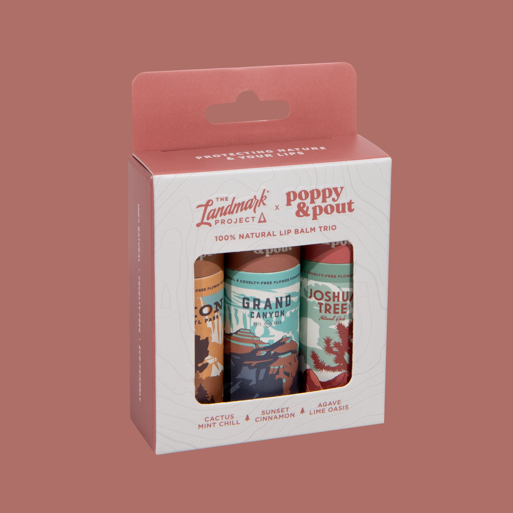 Poppy & Pout x The Landmark Project: Lip Balm Gift Set Trio (Desert)