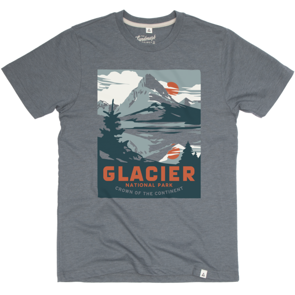 Yin Yang Glacier National Park REPREVE® Crew T-Shirt – American
