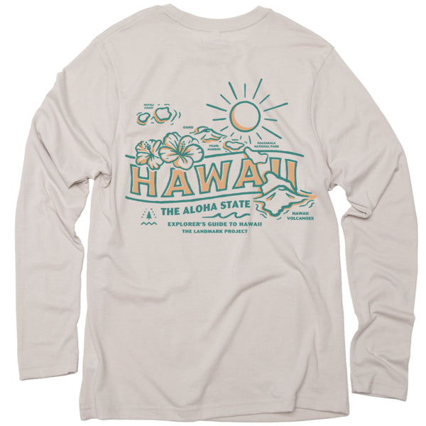 Explore Hawaii Pocket Tee Long Sleeve Dune XS