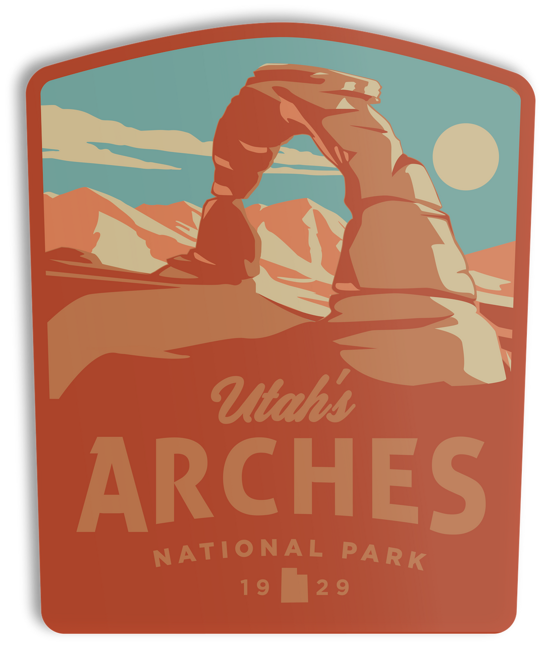 Arches National Park Sticker Sticker  