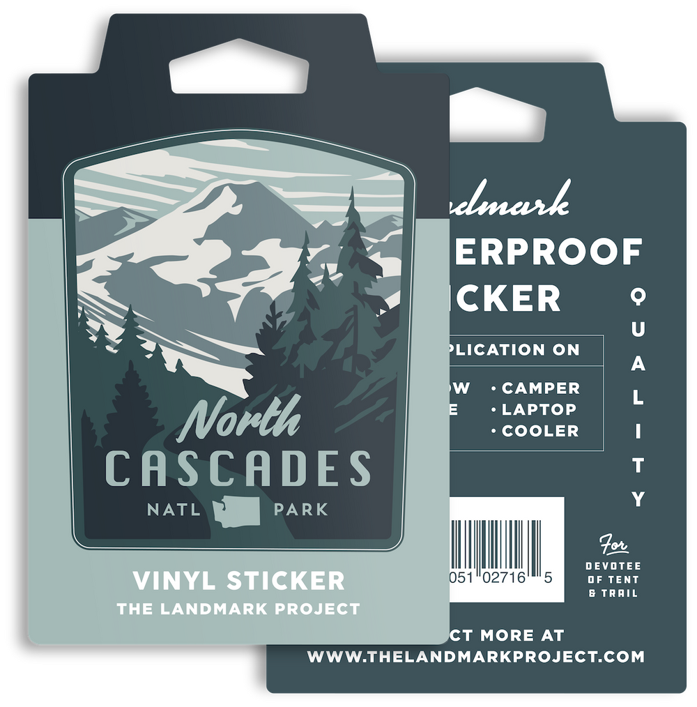 North Cascades National Park Sticker Sticker  