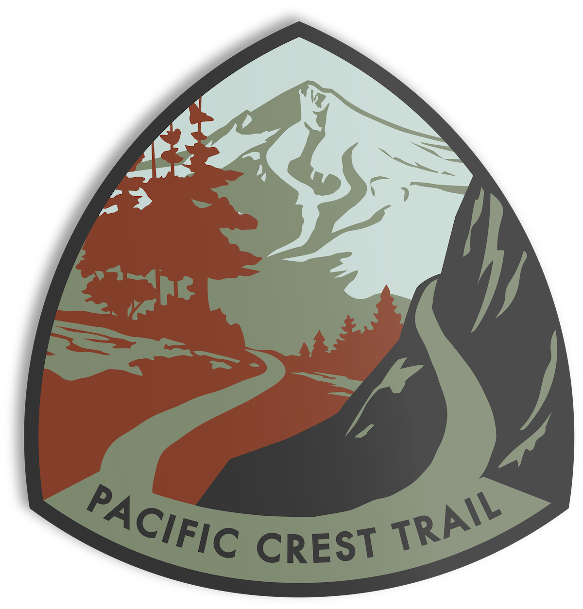 Pacific Crest Trail Sticker The Landmark Project