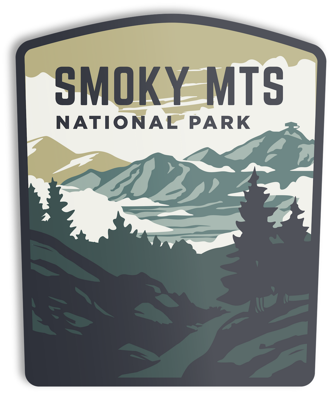 Smoky Mountains National Park Sticker Sticker  