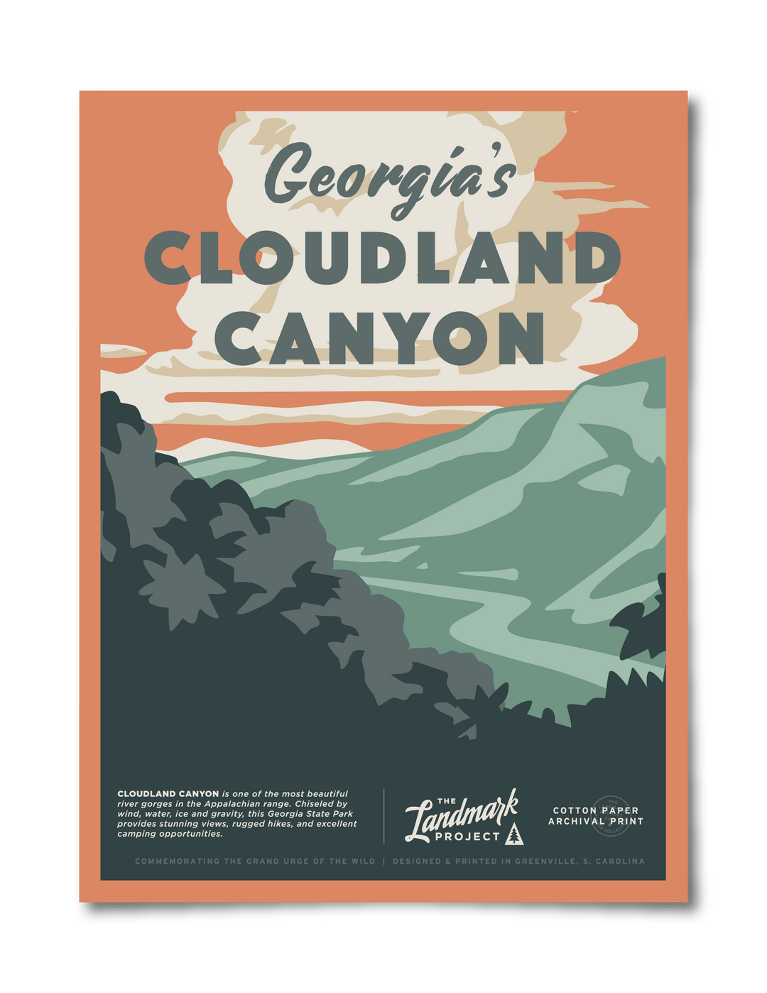 Cloudland Canyon State Park Poster Poster  