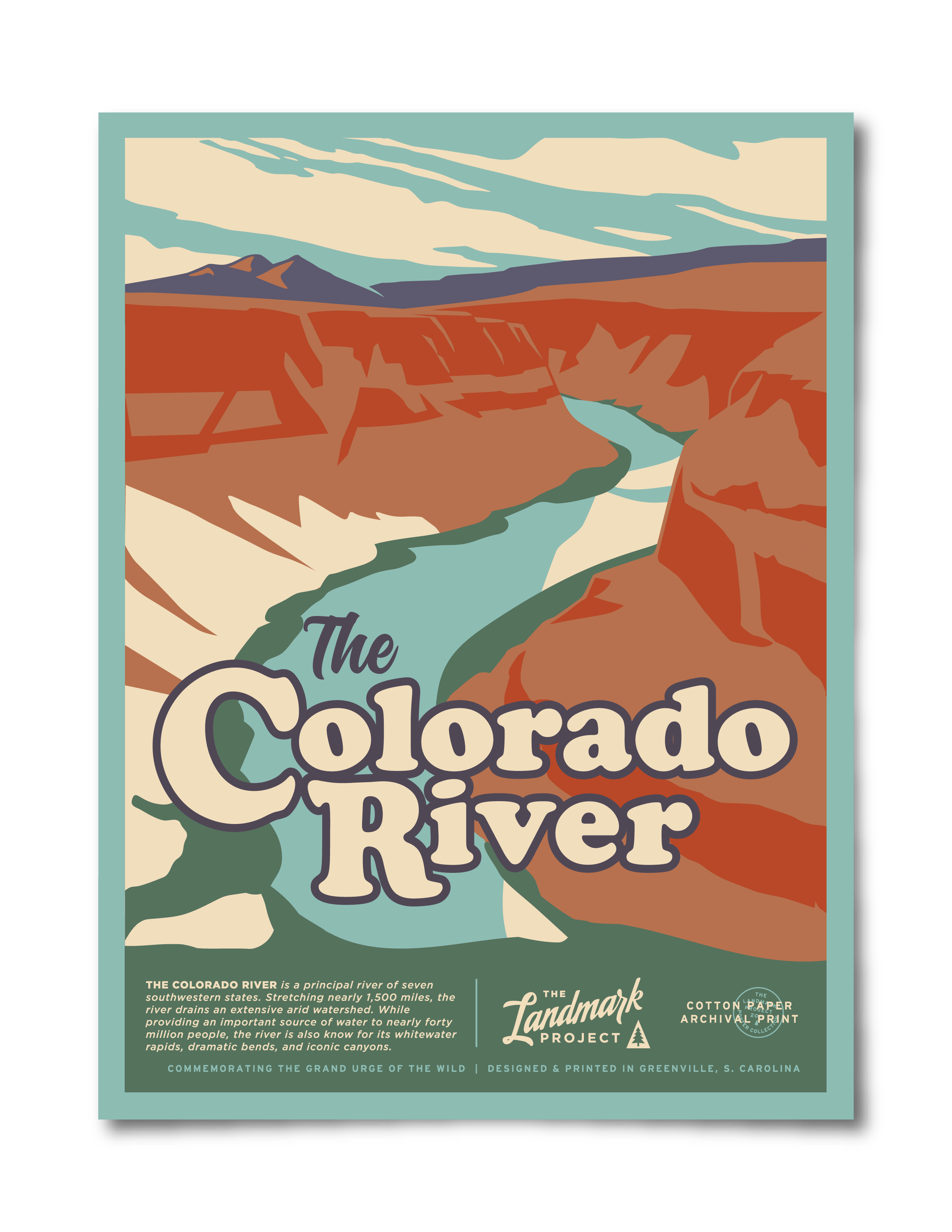 Colorado River Poster The Landmark Project