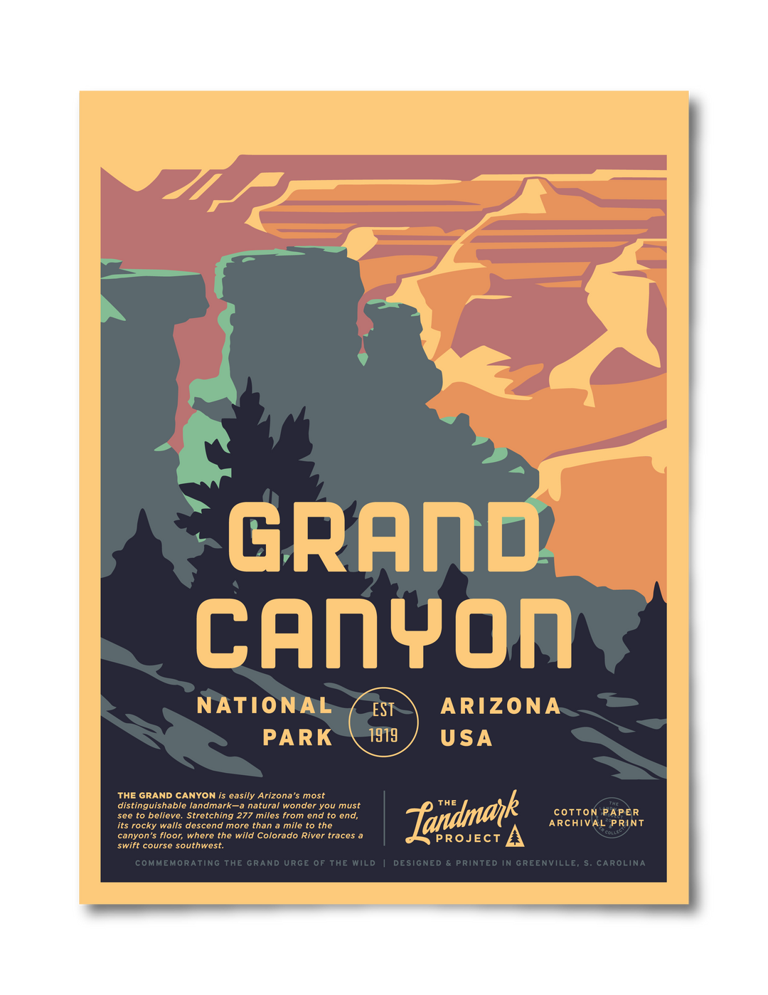 Grand Canyon National Park South Rim Poster Poster  