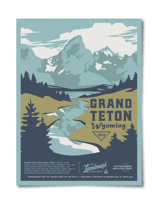 Grand Teton National Park - Poster Poster 12" x 16" 