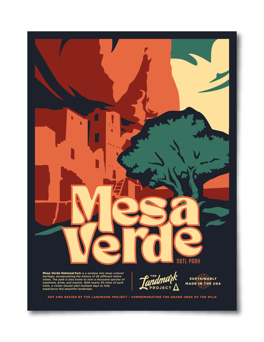 Mesa Verde National Park poster Poster 12x16 