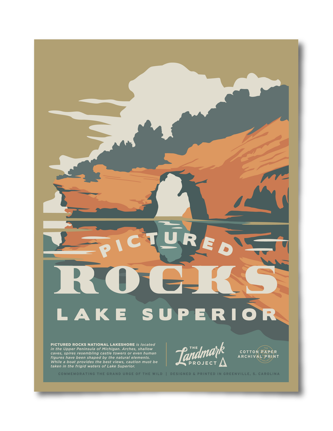 Pictured Rocks - Poster Poster  