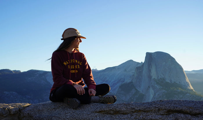 Woman wearing The Landmark Project at Yosemite Half Dome