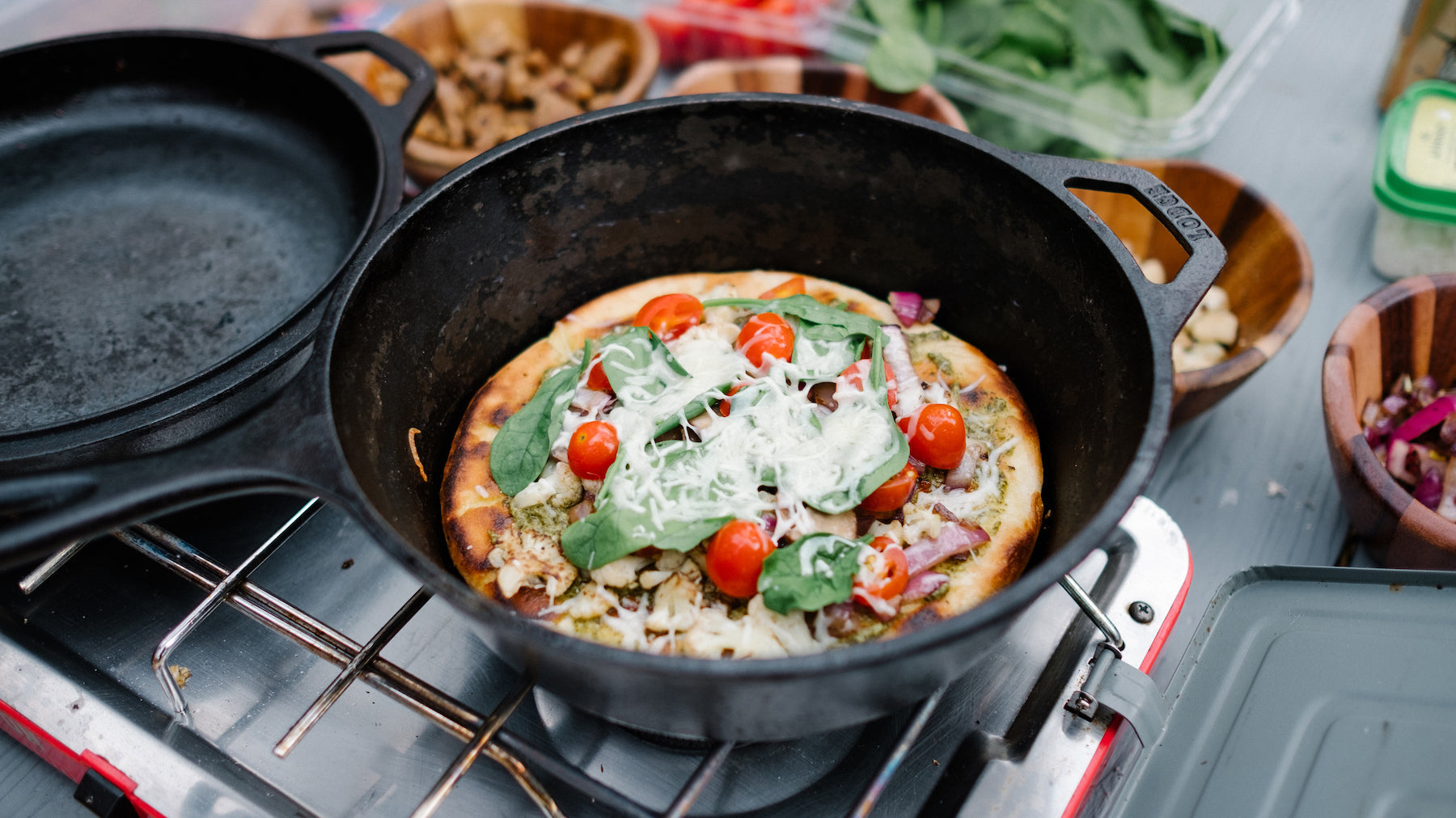 How to Cook the Best Skillet Camp Pizza – The Landmark Project