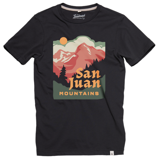 San Juan Mountains Tee Short Sleeve Deep Navy XS