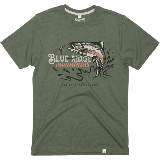 Blue Ridge Trout Tee Short Sleeve Conifer XS