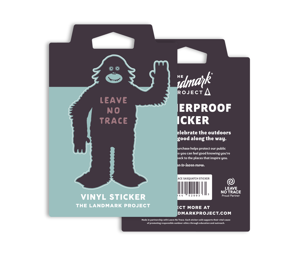 Leave No Trace Sasquatch Sticker Sticker
