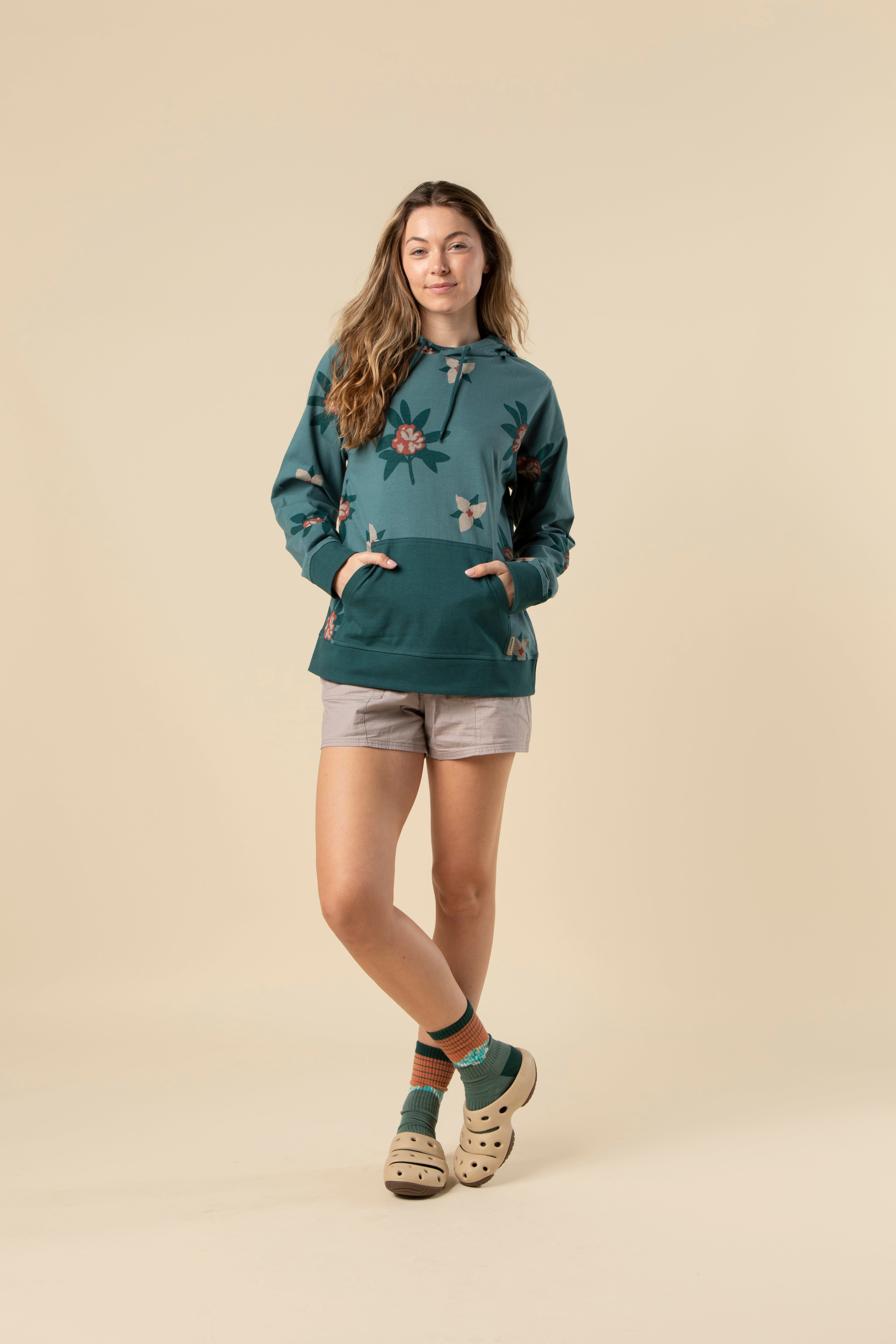 トップス FLOWER HOODIE 003 Trillium Bloom Unisex Lightweight Hoodie – The Landmark Project