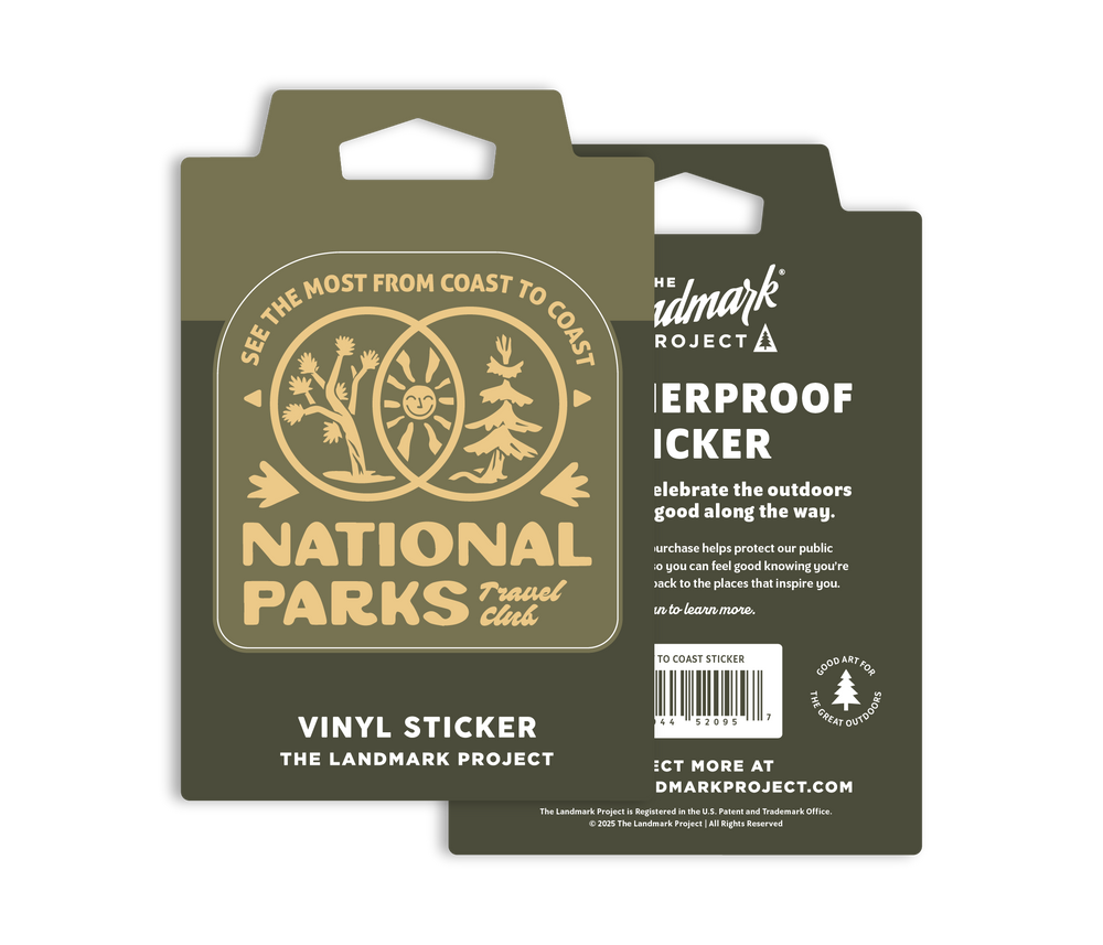 National Parks Coast-to-Coast Sticker Sticker