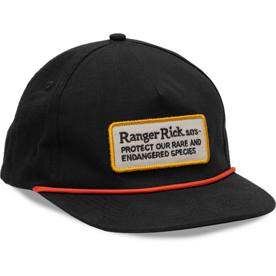 Ranger Rick Says 5-Panel Hat Hat Black 