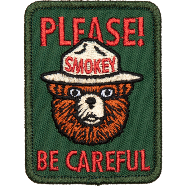 Be Careful Embroidered Patch Patch  