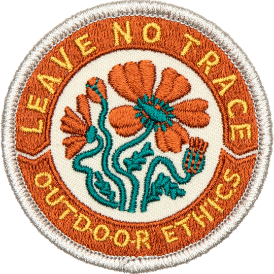 Leave No Trace Outdoor Ethics Embroidered Patch Patch  