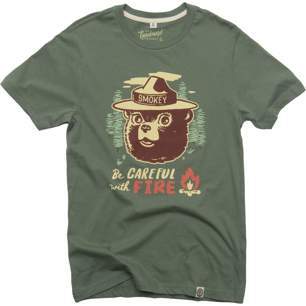 Be Careful With Fire Unisex Short Sleeve Tee Short Sleeve XS Sage