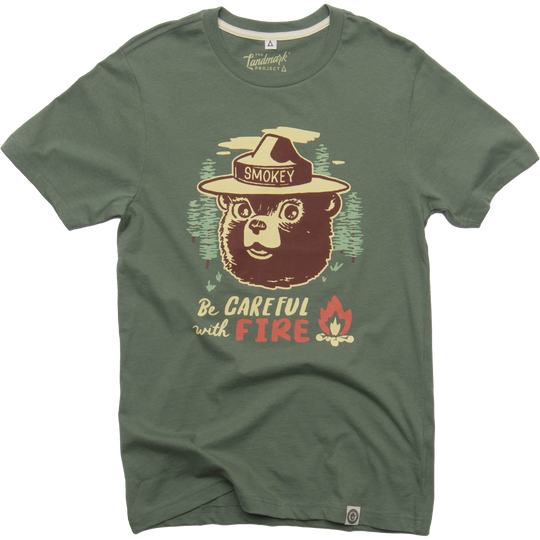 Be Careful With Fire Unisex Short Sleeve Tee Short Sleeve XS Sage