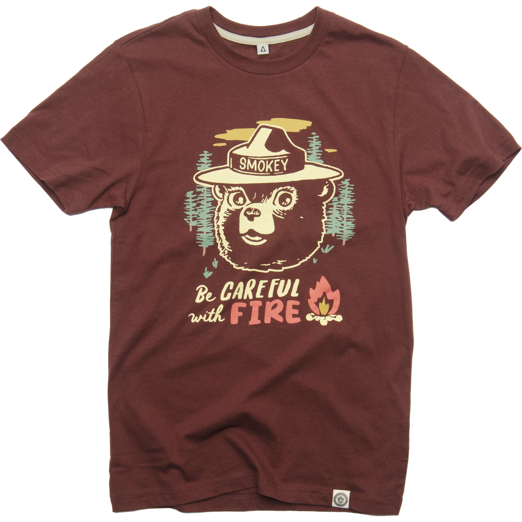 Be Careful Fire Short Sleeve Tee