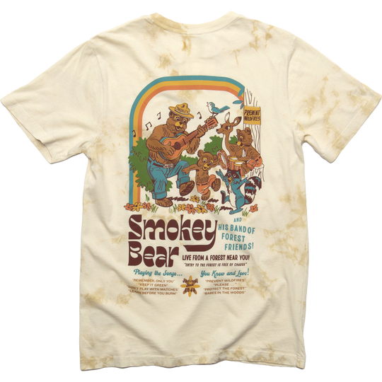 Smokey's Band Vintage Dyed Unisex Short Sleeve Tee Short Sleeve XS Birch