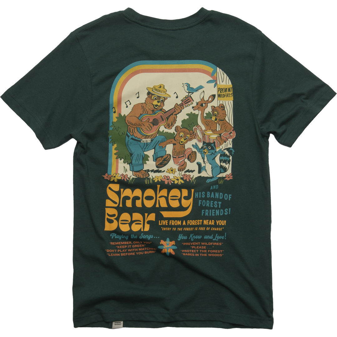 Smokey's Band Unisex Short Sleeve Tee Short Sleeve XS Spruce