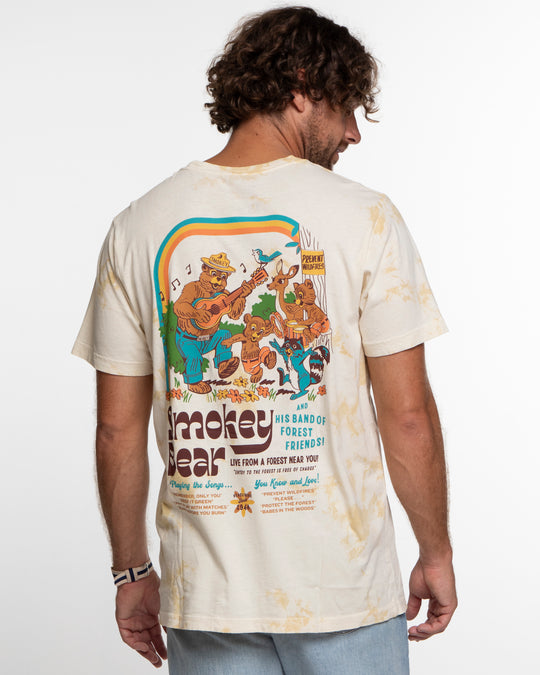 Smokey's Band Vintage Dyed Unisex Short Sleeve Tee Short Sleeve  