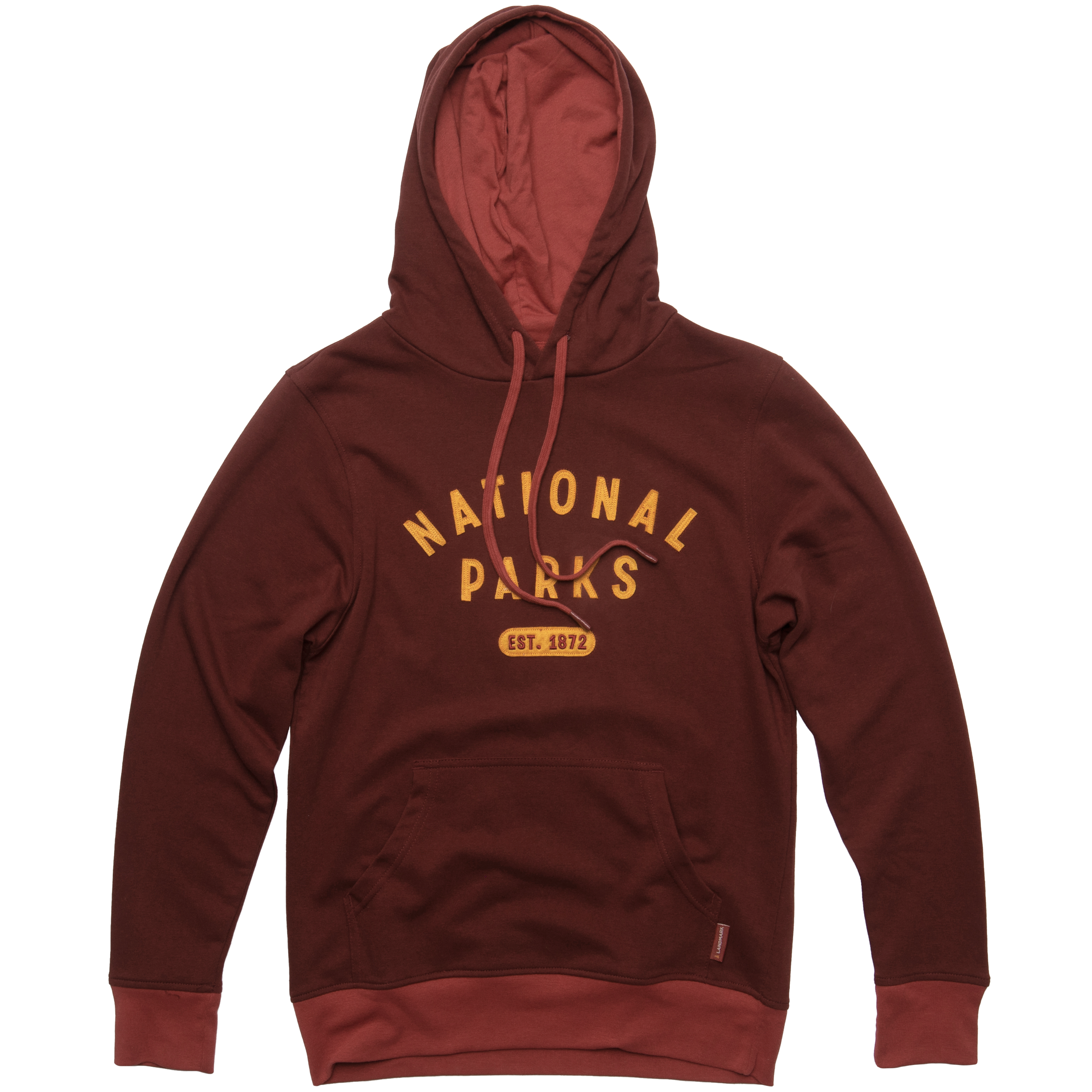 National Parks Collegiate Unisex Hoodie Outerwear XS Burgundy