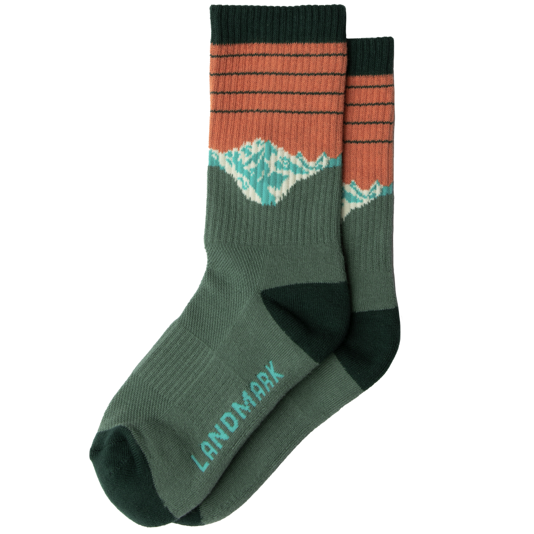 Alpine Sunrise Sock Socks S/M Hemlock