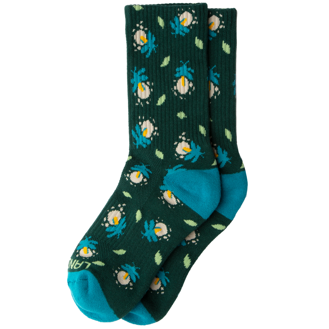 Forest Glow Sock Socks S/M Spruce