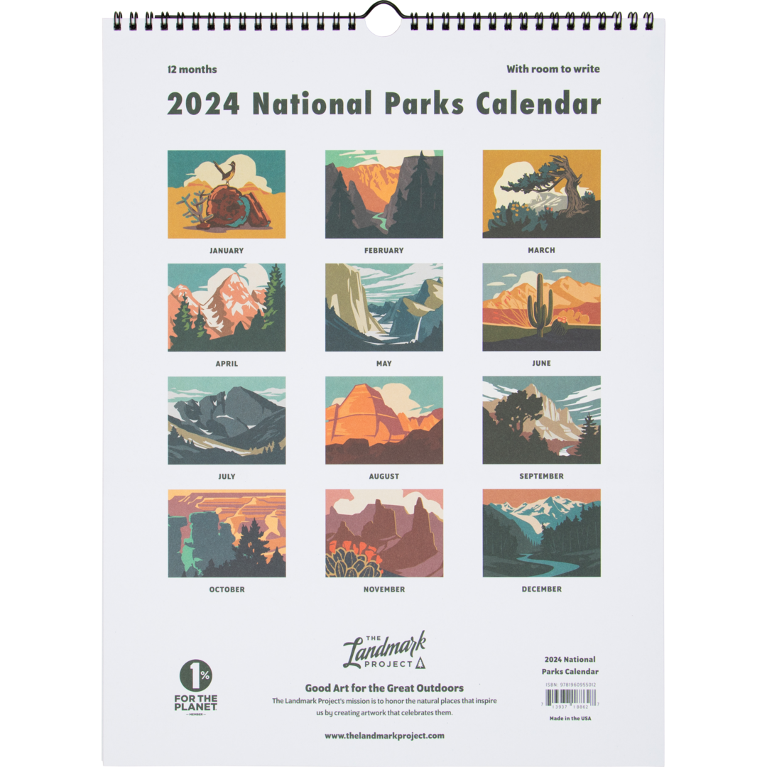 2024 National Parks Calendar Calendar  