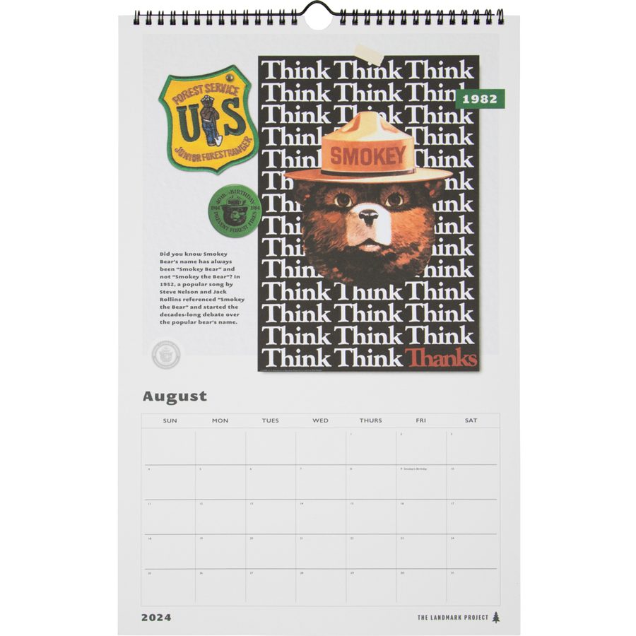 2024 Smokey Bear Calendar The Landmark Project