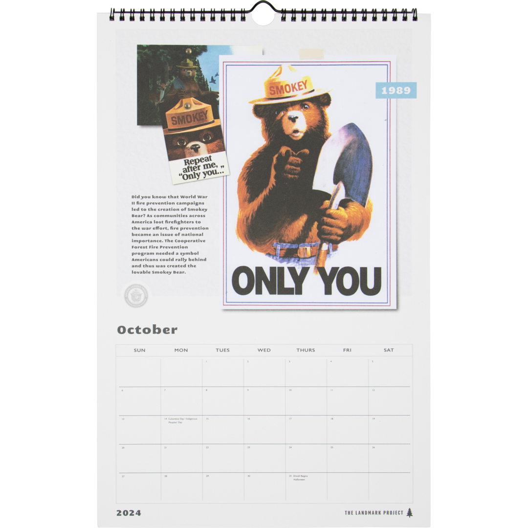 2024 Smokey Bear Calendar The Landmark Project