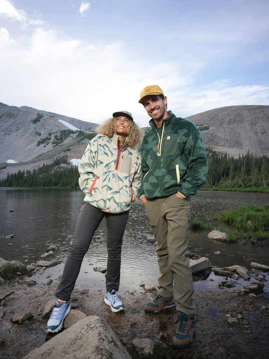 Ponderosa Pine Unisex Half Zip Fleece Outerwear
