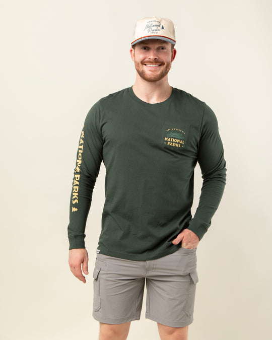 See America's National Parks Long Sleeve Pocket Tee Long Sleeve