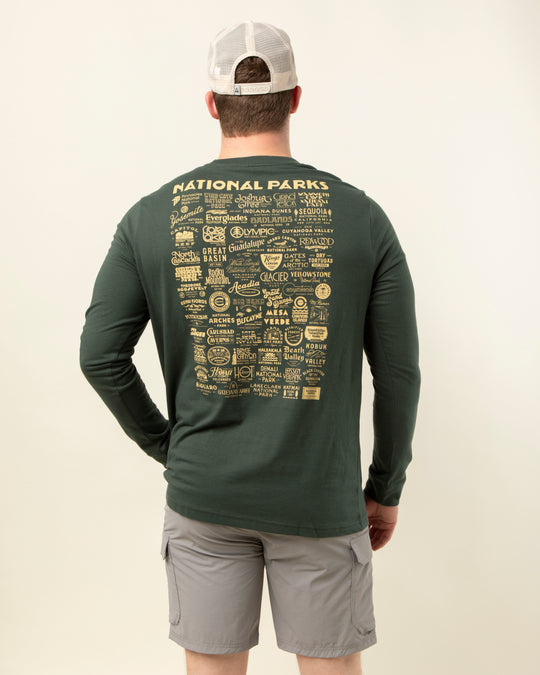 See America's National Parks Long Sleeve Pocket Tee Long Sleeve