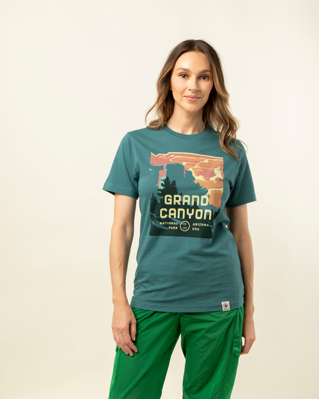 A Tshirt Design For Grand Canyon National Park With Trees And Mountains In The Background A Tshirt Design For Grand Canyon National Park With Trees And Mountains In The Background