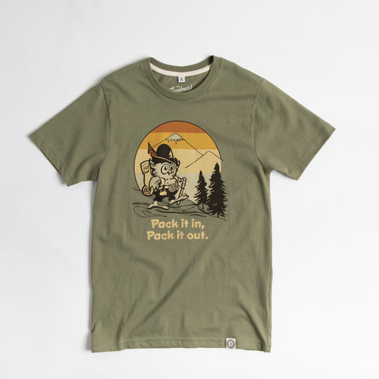 Pack It In, Pack It Out Unisex Short Sleeve Tee Short Sleeve Olive XS