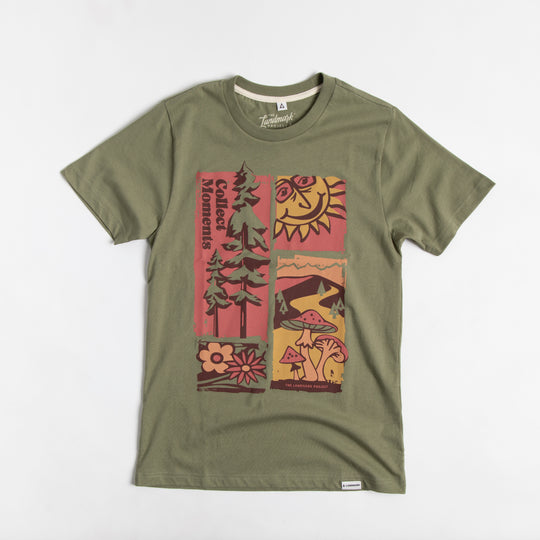 Collect Moments Unisex Short Sleeve Tee Short Sleeve Olive XS